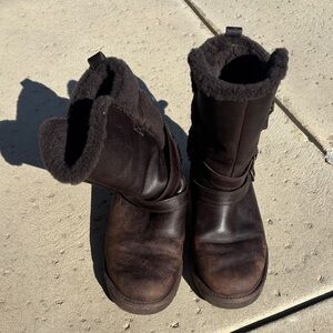 UGG Dark Brown Becket Boots Size 9